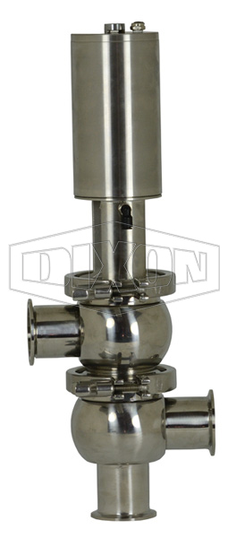 SV-Series Single Seat Hygienic Valve L/L Body Pneumatic Actuator Spring Return Air to Lower